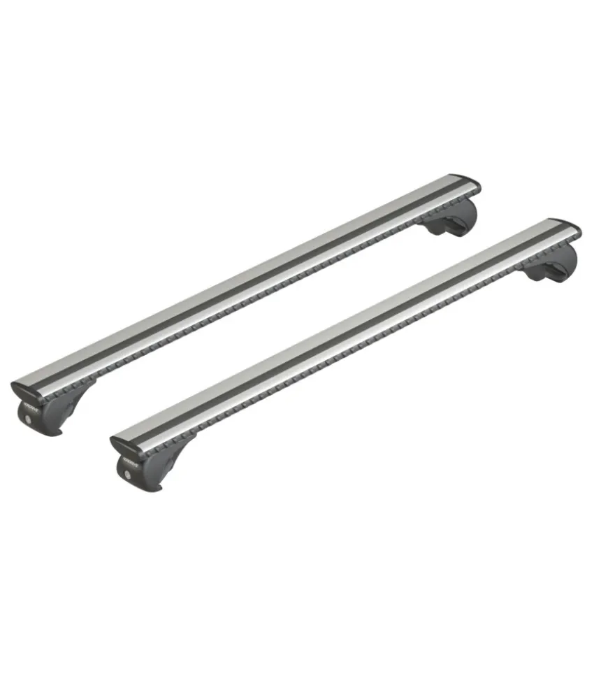 Coppia barre portatutto in alluminio silenzio rail - s - 108 cm n15094