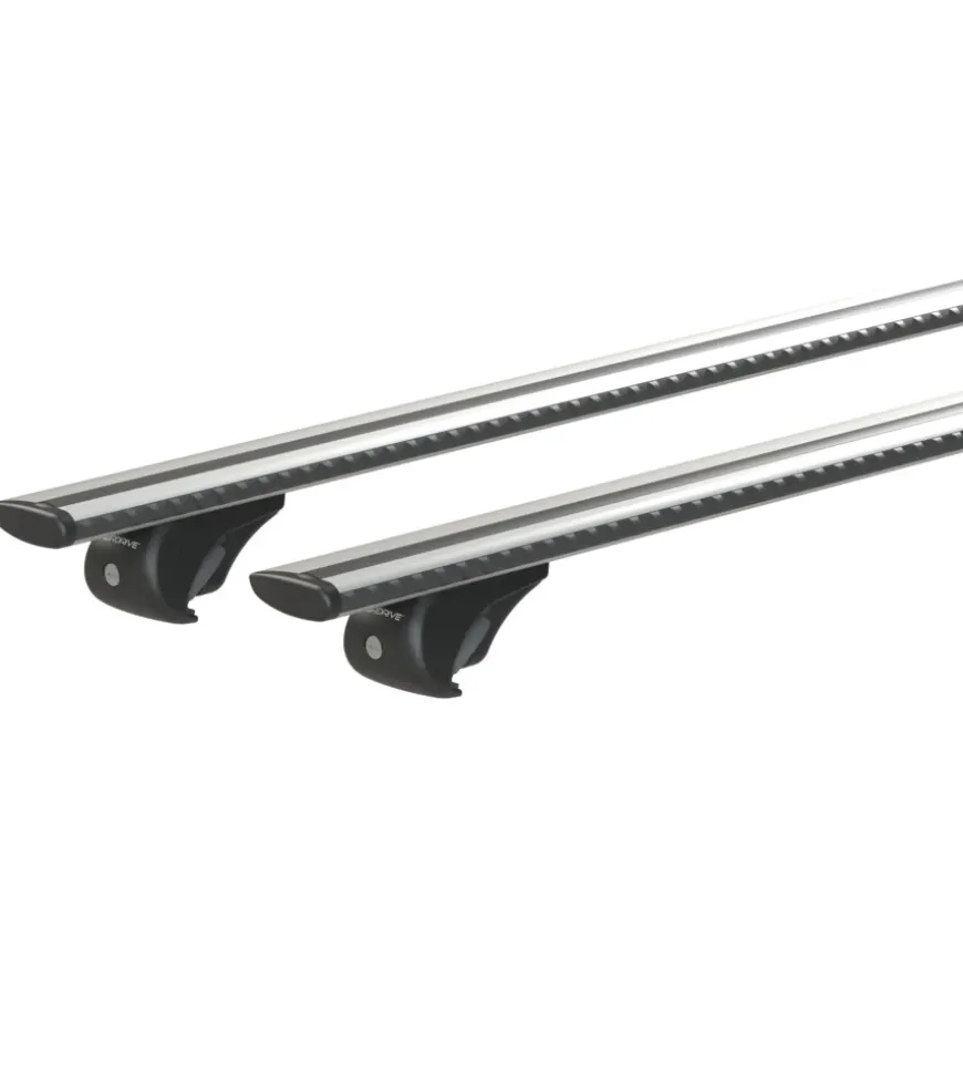 Coppia barre portatutto in alluminio silenzio rail - s - 108 cm n15094