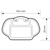 Coppia barre portatutto in alluminio rail pro - xl - 140 cm  n15037