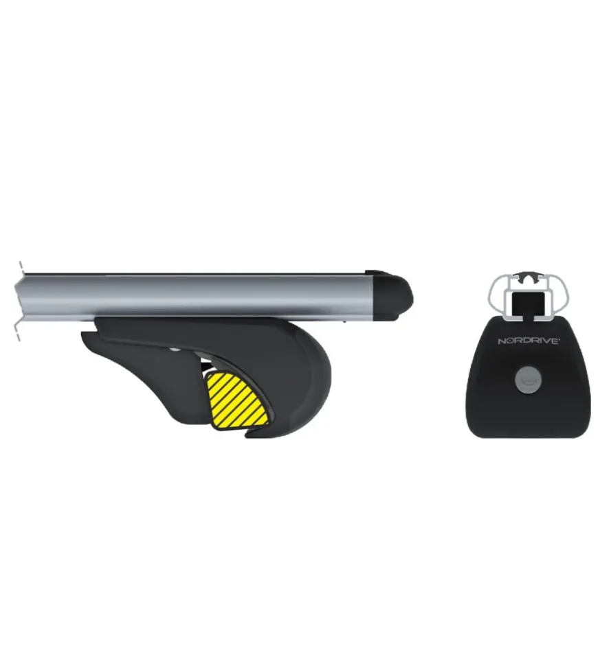 Coppia barre portatutto in alluminio rail pro - s - 108 cm n15034
