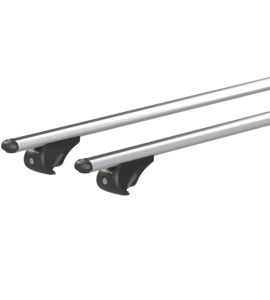 Coppia barre portatutto in alluminio rail pro - l - 127 cm n15036
