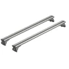 Coppia barre portatutto in alluminio silenzio in-rail - l - 127 cm  n15106