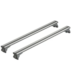 Coppia barre portatutto in alluminio silenzio in-rail - l - 127 cm n15106