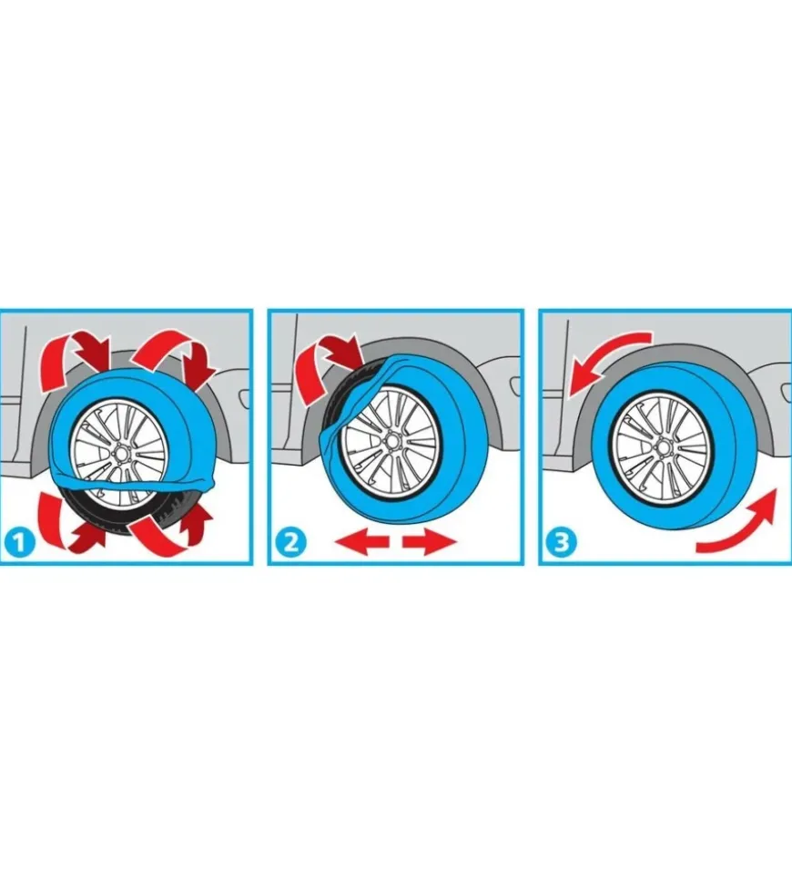 Coppia di calze da neve per auto nordik "gran-pree gp-s" - 17150