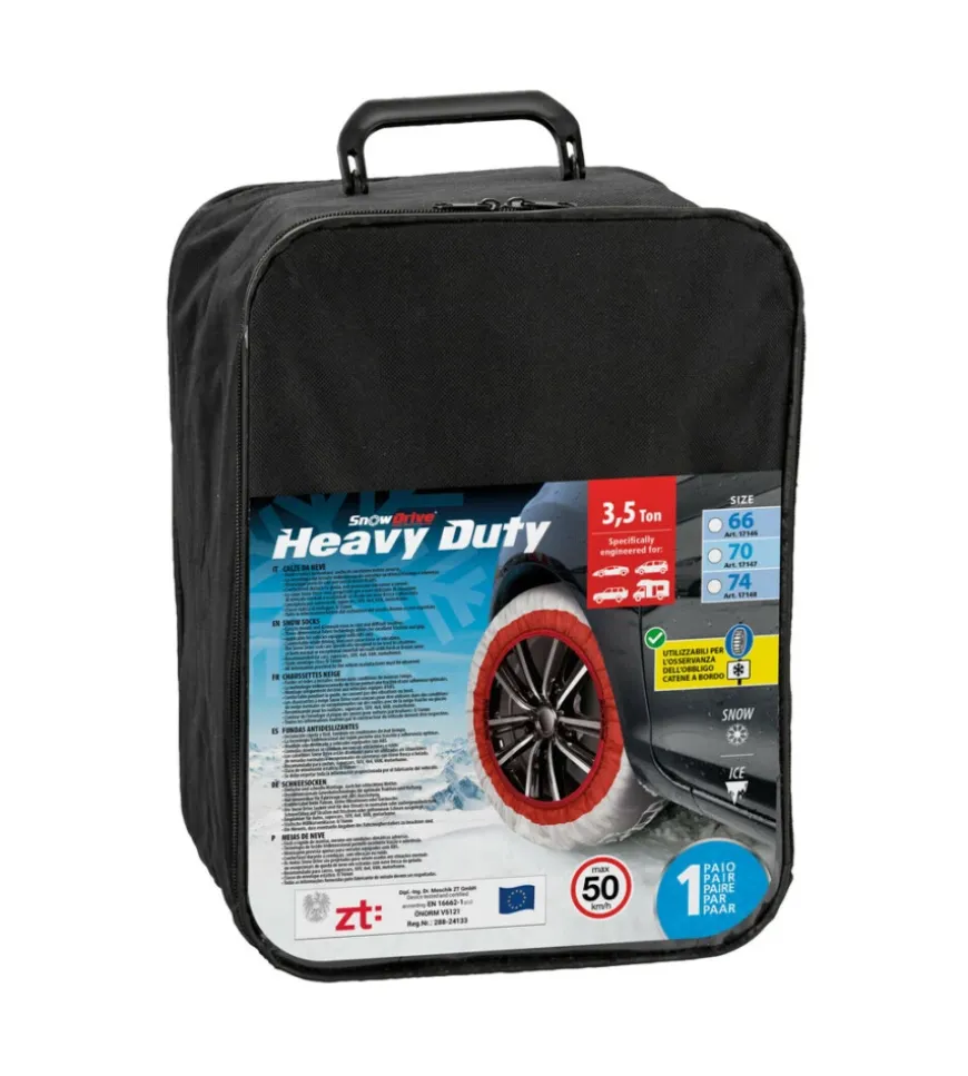 Coppia di calze da neve snow drive "heavy duty" per maxi suv e furgoni, tg 66 - 17146 sd66