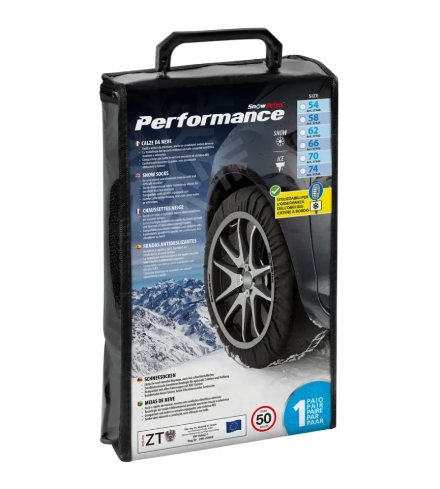 Coppia di calze da neve snowdrive per auto - sd70 snowdrive 17144
