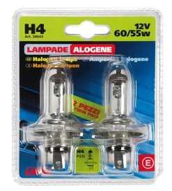 Coppia lampade h4 12v 60/55w twin d/blister 58043