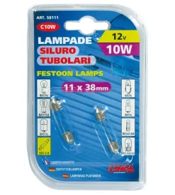 Coppia lampade siluro 10wsv8.5 11x38 58111