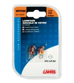 Coppia lampade 12v w2 1x9 5d 5w aran 58106