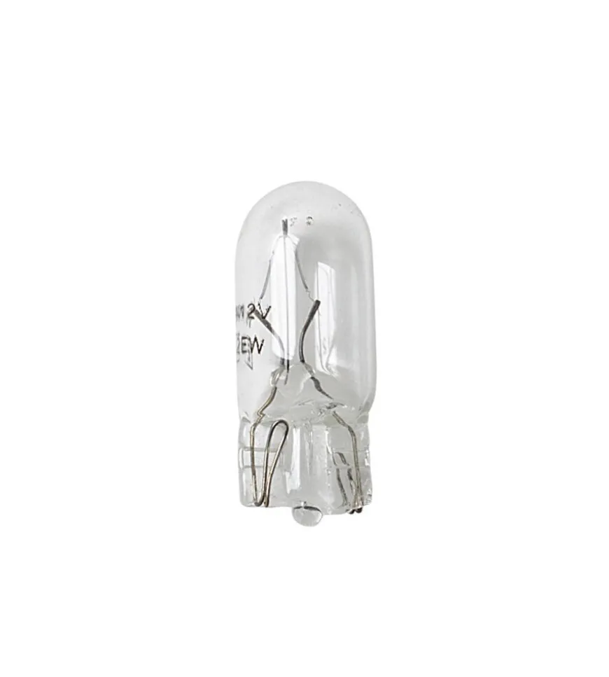 Coppia lampade zoccolo vetro 3w t10 58103