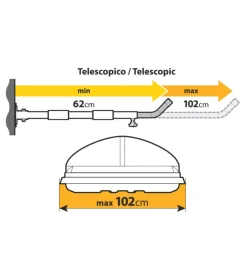 Coppia supporti da parete per box tetto tipo 2, orizzontale n60051 - nordrive