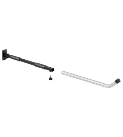 Coppia supporti da parete per box tetto tipo 2, orizzontale n60051 - nordrive