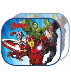 Coppia tendine auto laterali "avengers" 44x35 cm