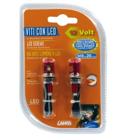 Coppia viti luce rosso 90173