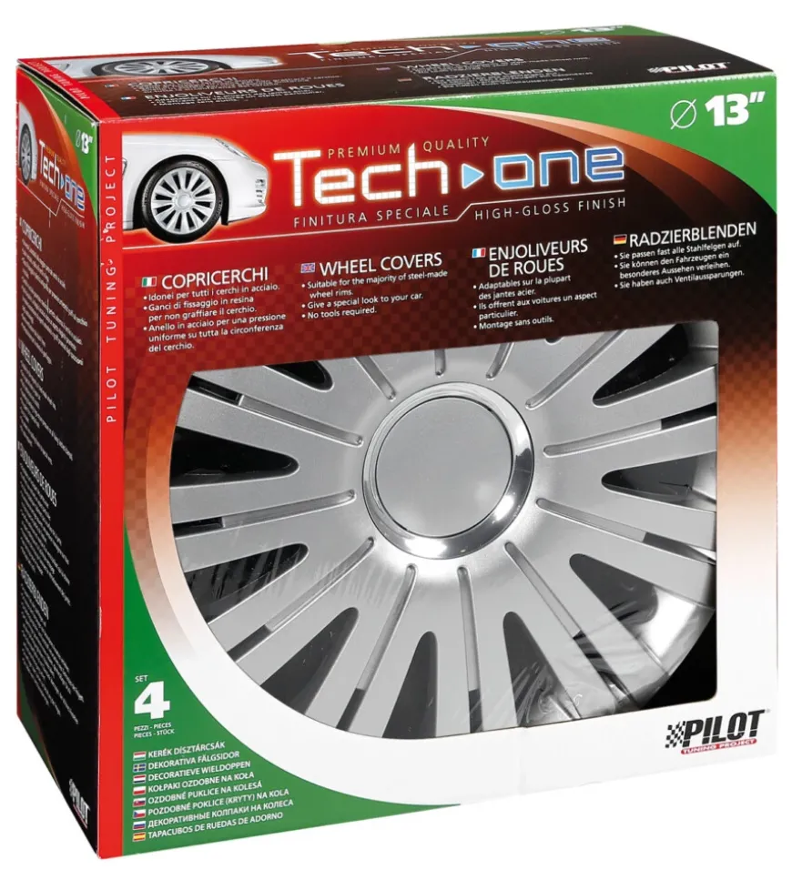 Copricerchi per auto active silver - ø 13" pilot 31555
