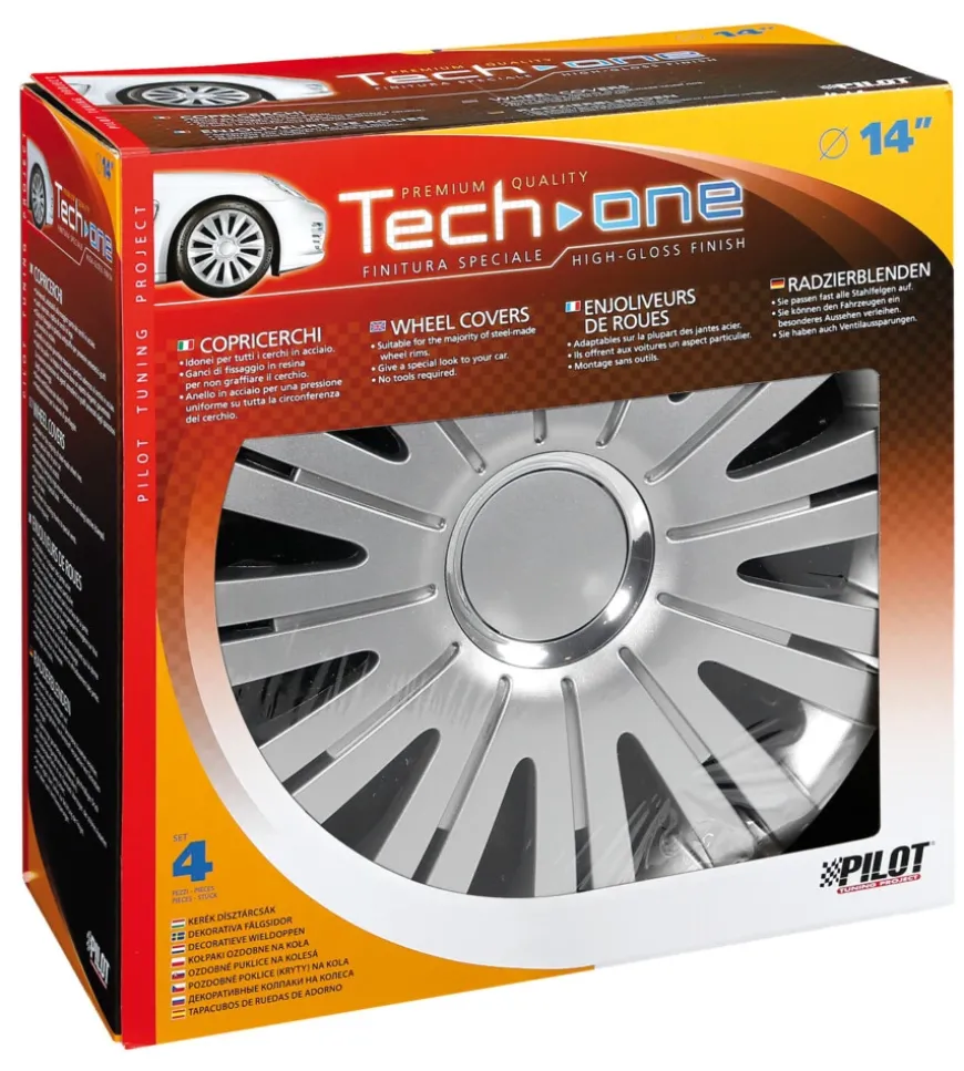 Copricerchi per auto active silver - ø 14" pilot 31556