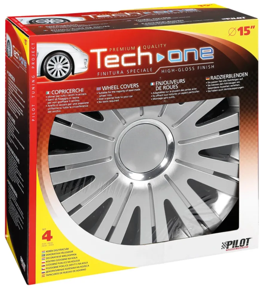 Copricerchi per auto active silver - ø 15" pilot 31557