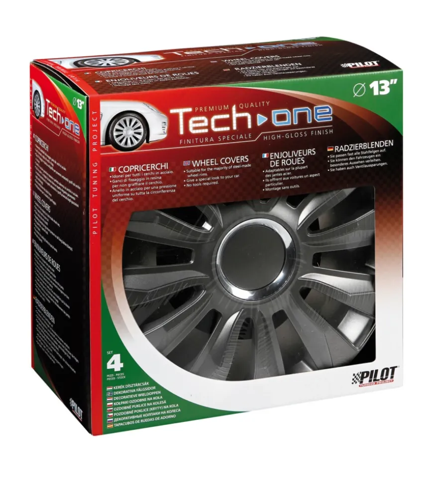 Copricerchi per auto "avalone" pro dark - ø 13" 31530