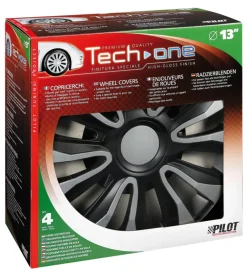 Copricerchi per auto avalone silver & black - ø 13" 31620