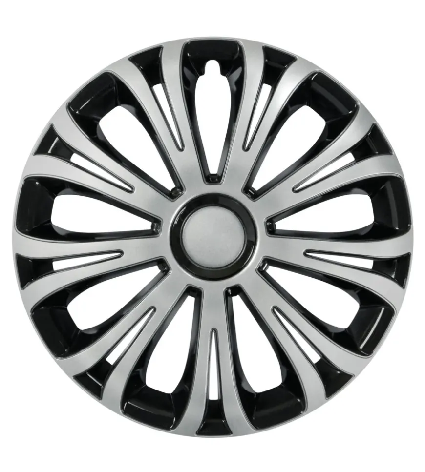 Copricerchi per auto "avera" silver & black - ø 13" pilot 31615