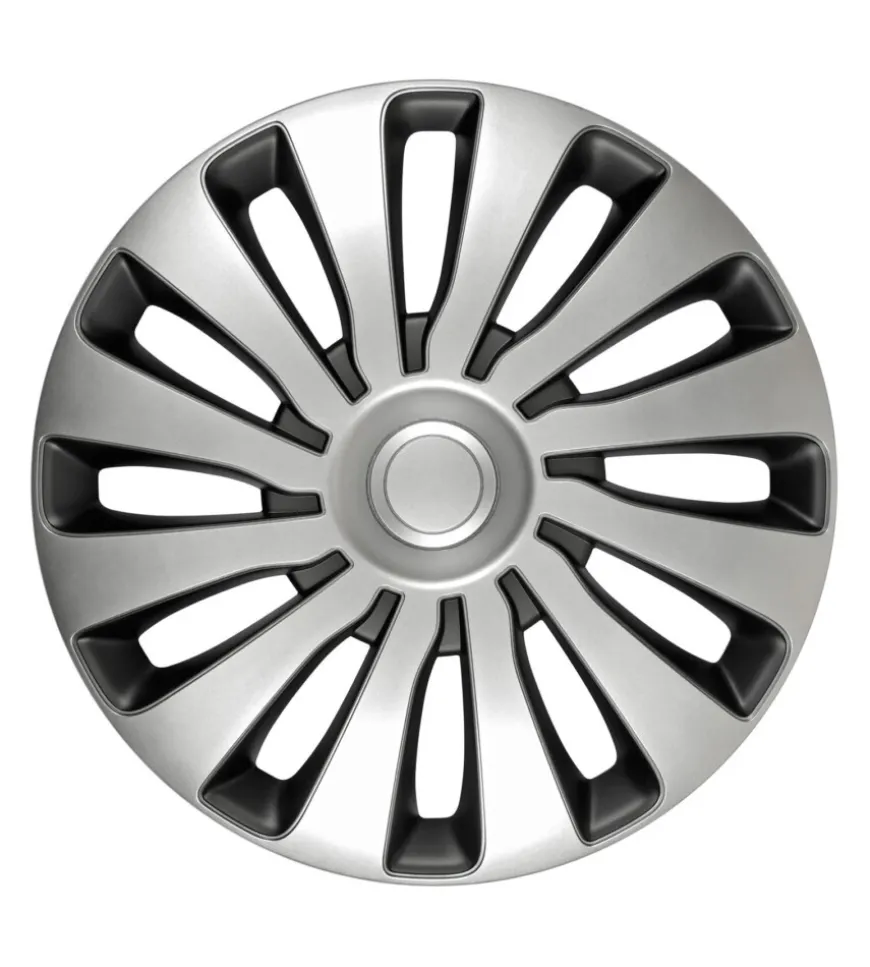Copricerchi per auto "sepang" silver & black - ø 17" pilot 31659