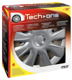 Copricerchi per auto "stratos rc silver" - ø 15" pilot 31597