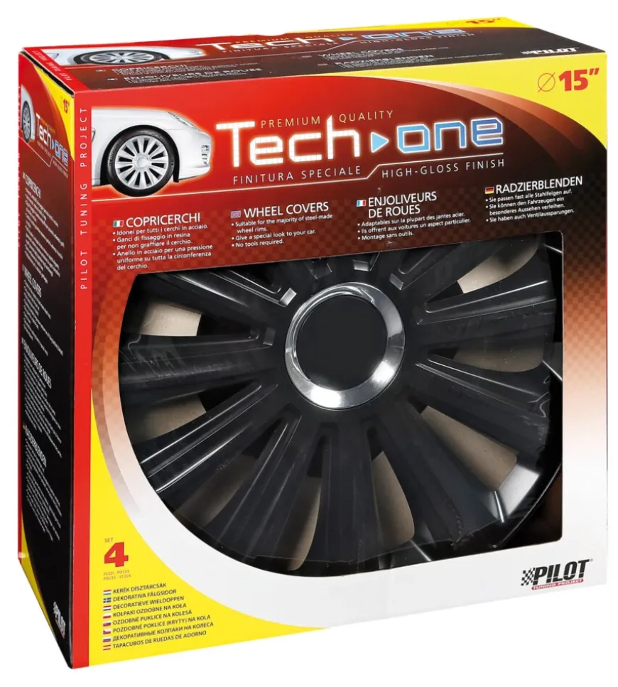 Copricerchi per auto trend black - ø 15" pilot 31582