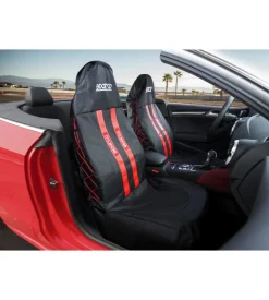 Coprisedile universale per auto sparco rosso