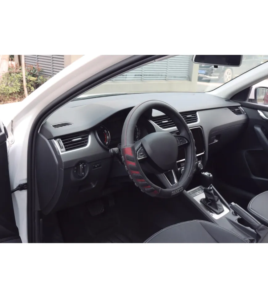 Coprivolante auto universale sparco rosso/nero anti dissolvenza - sps101