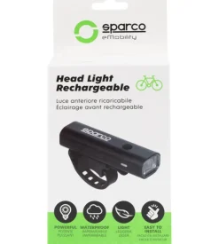 Fanalino anteriore per bicicletta sparco in copertura metallica