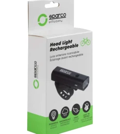 Fanalino anteriore per bicicletta sparco in copertura metallica