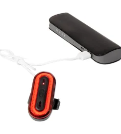 Fanalino posteriore per bicicletta sparco in alluminio e silicone, 3 modalita' di illuminazione
