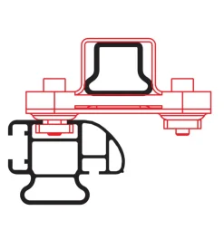 Kargo rack system - set 2 adattatori per barra n99968