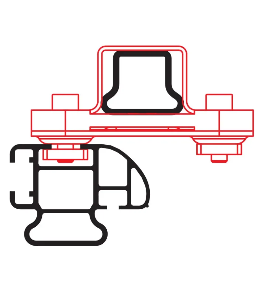 Kargo rack system - set 2 adattatori per barra n99968