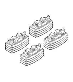 Kit attacchi per barre auto portatutto opel astra h 3/5 porte 4/04>10/09, as  n21030