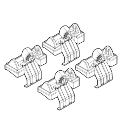 Kit attacchi per barre auto portatutto bmw s5 berlina 7/03>12/09  n21025