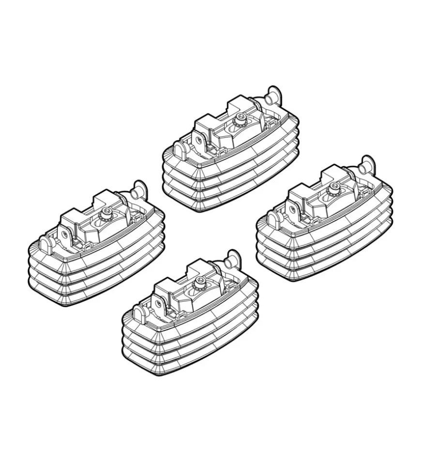 Kit attacchi per barre auto portatutto mercedes classe e (w211) 03/02>02/09 n21018