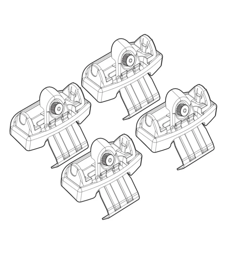 Kit attacchi per barre auto portatutto nissan juke 10> n21131