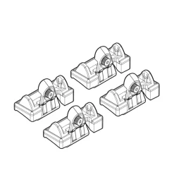 Kit attacchi per barre auto portatutto hyundai getz 5d 6/02>3/08  n21047