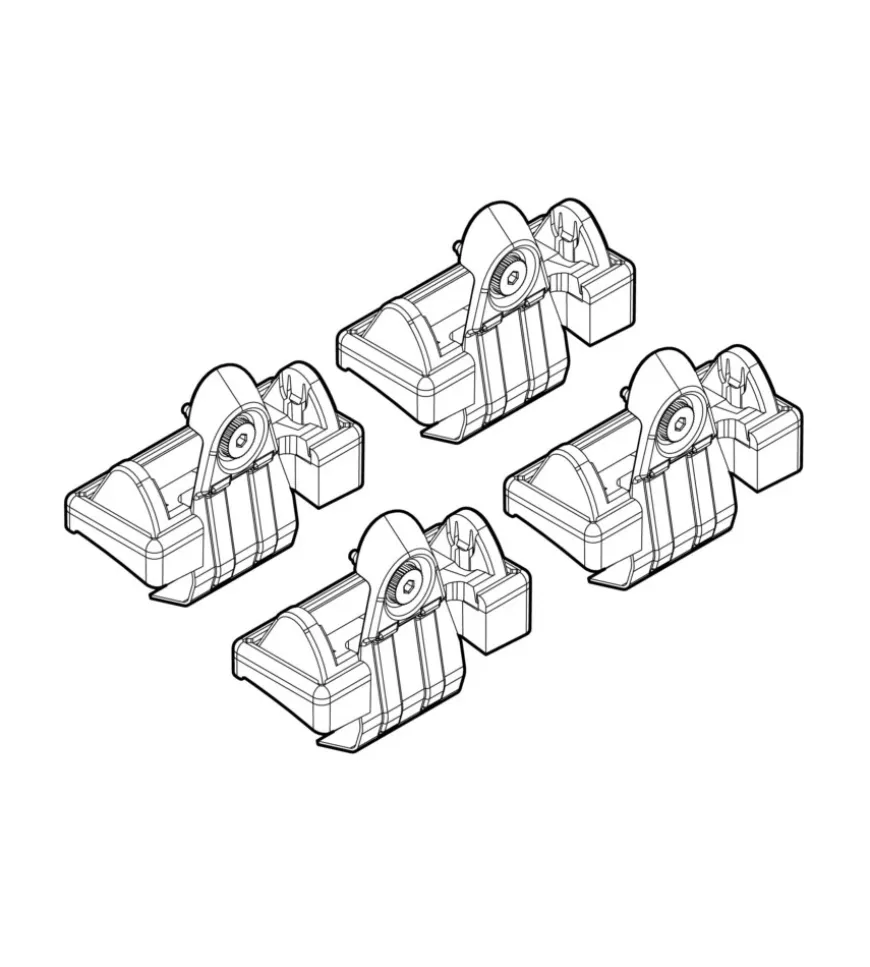 Kit attacchi per barre auto portatutto vw golf v. 0308, vi 0812 n21022