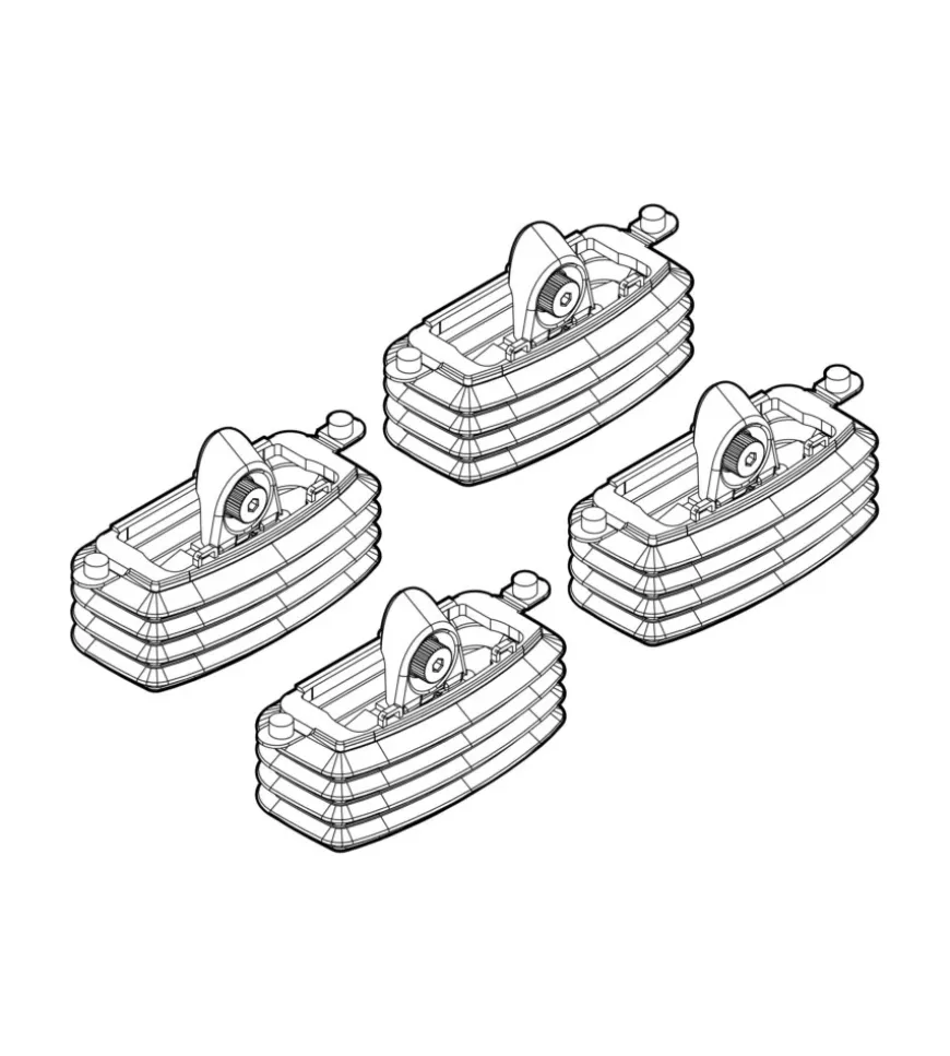 Kit attacchi per barre auto portatutto fiat idea 1/04 lancia musa 9/04 n21020