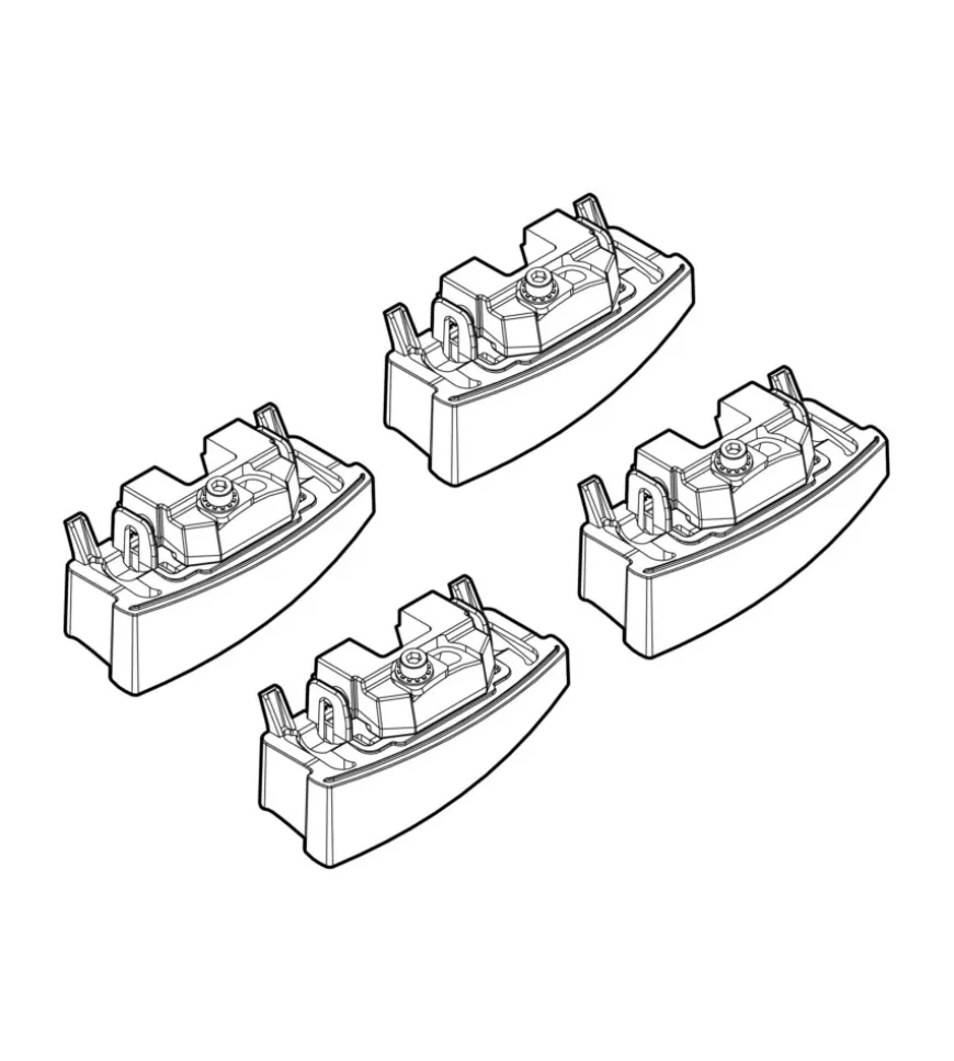 Kit attacchi per barre auto portatutto fiat panda 09/04- n21109
