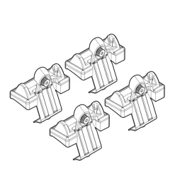 Kit attacchi per barre auto portatutto nissan micra   01/03  n21006