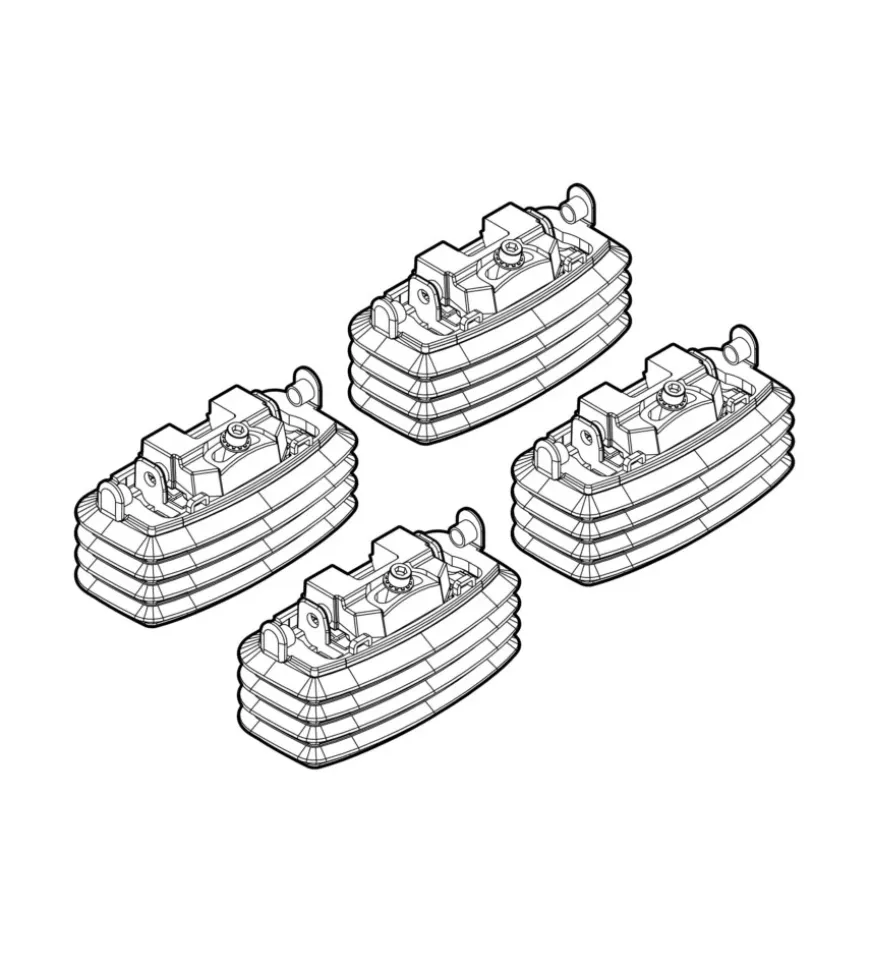 Kit attacchi per barre auto portatutto mazda3 4/5p 1/04>3/09,6 4d 9/02>3/08 n21027