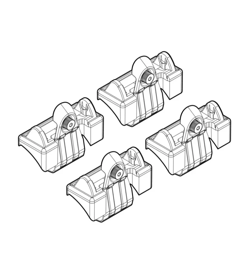 Kit attacchi per barre auto portatutto vw polo 11/02>8/09 n21024