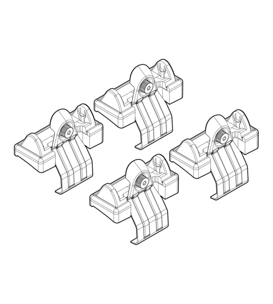 Kit attacchi per barre auto portatutto ford fusion 10/02> n21003