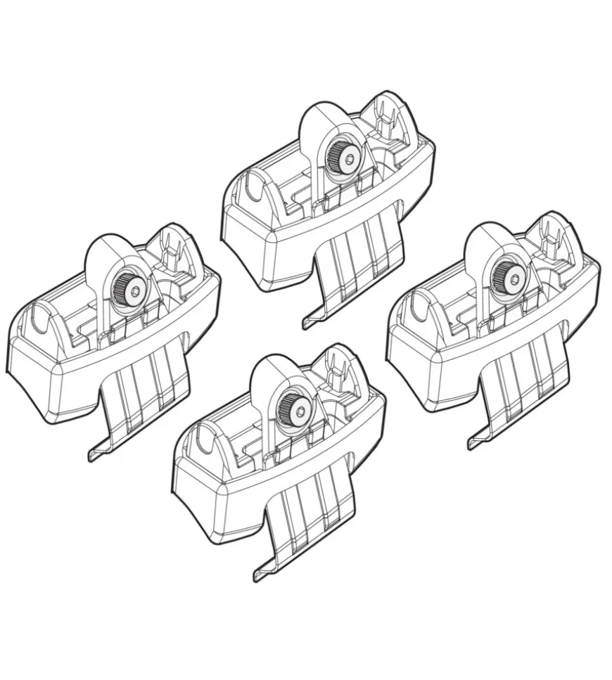 Kit attacchi per barre auto portatutto toyota rav 4 (no railing) 13> n21161