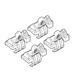 Kit attacchi per barre auto portatutto fiat bravo 5d 02/07>  n21062