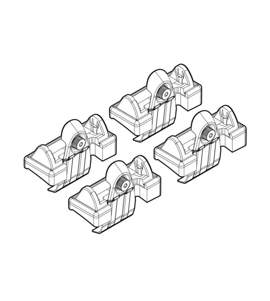 Kit attacchi per barre auto portatutto peugeot 1007 (no railing) 05/05>05/10 n21052