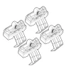 Kit attacchi per barre auto portatutto audi a1 5p 12> 3p 10>  n21121